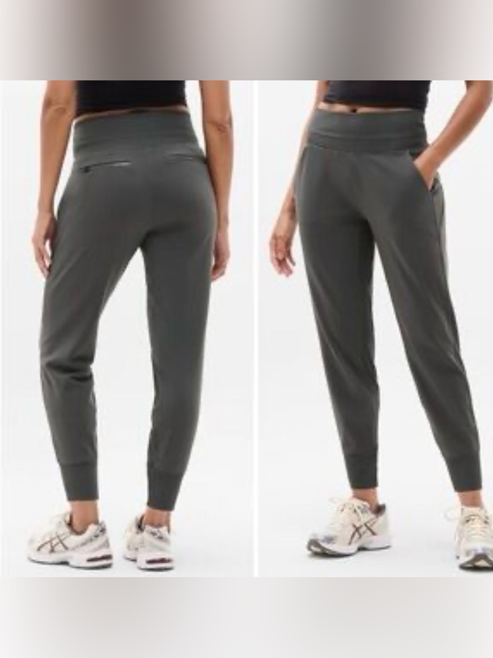 Athleta Venice Jogger Women’s Size Small Gray High-Rise Pants, Pockets